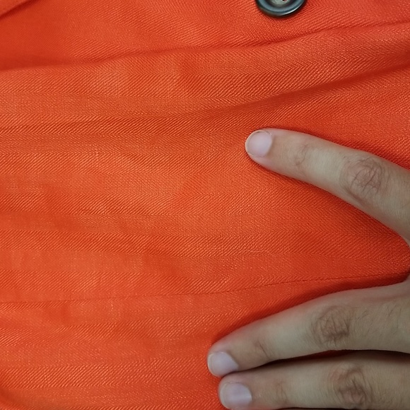 J. Crew Factory Schoolboy Linen Blazer in Red Orange Size 4 - Picture 11 of 11